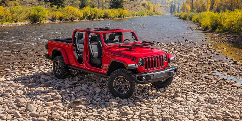 2024 jeep gladiator on creek